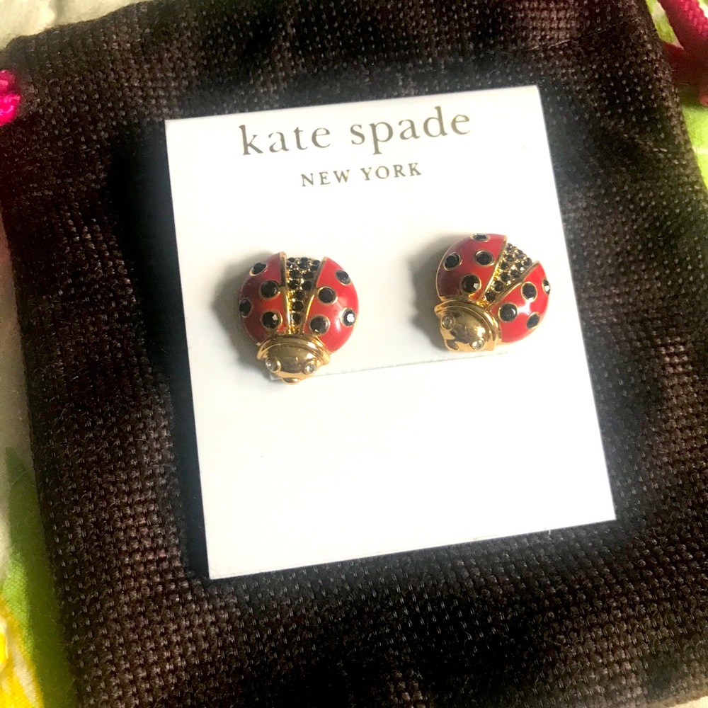 Kate Spade Ladybug earrings
